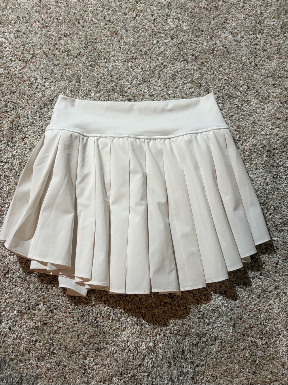 aerie white Pleated Skirt